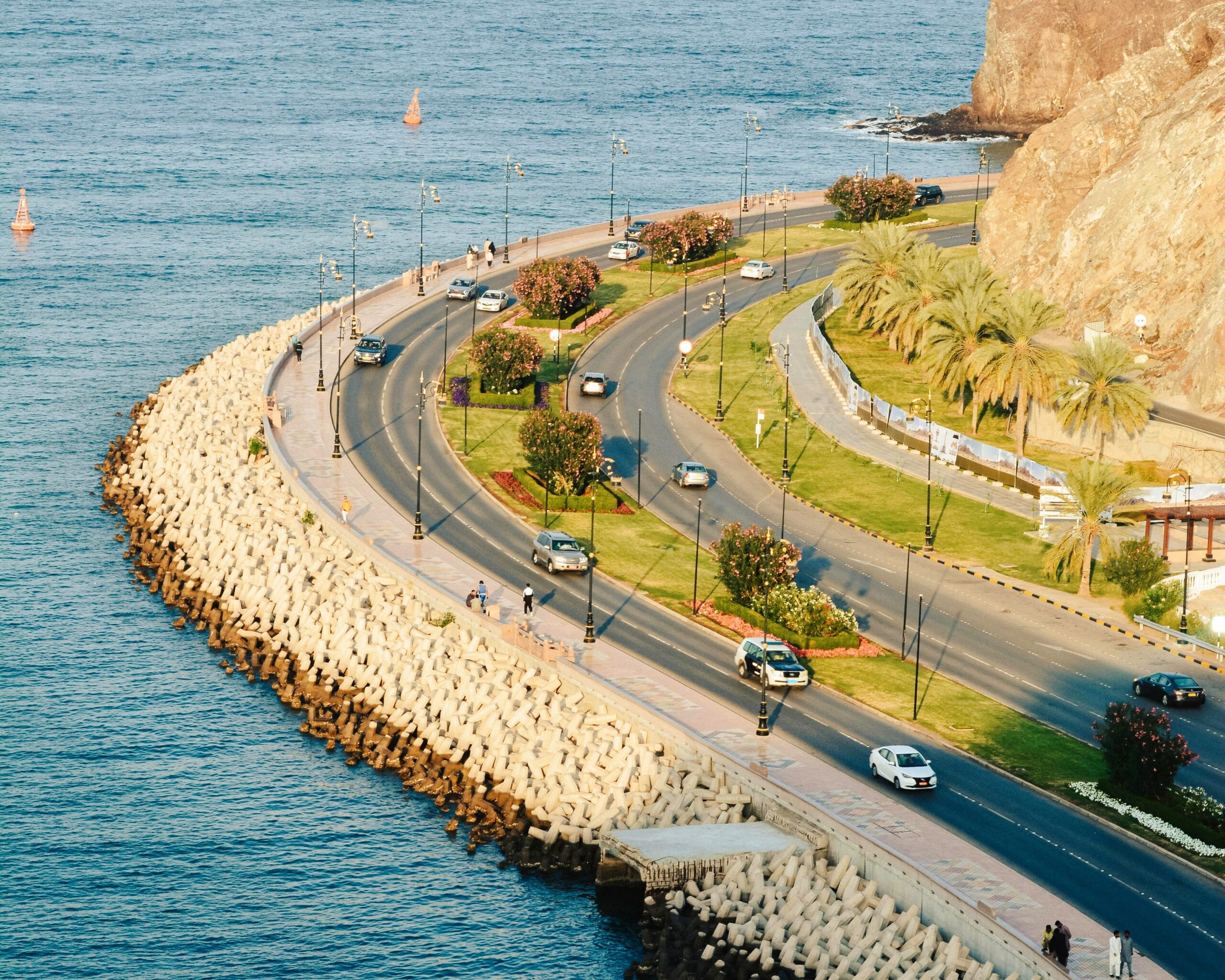 Traditional architecture and landscape in Oman for tourist visa support