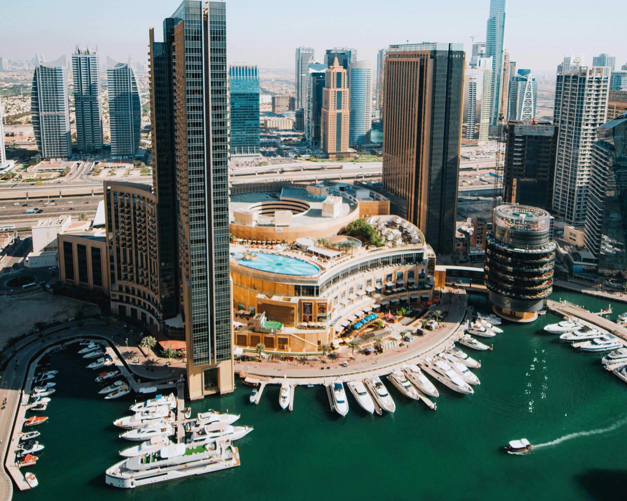 Dubai Marina skyline for UAE tourist visa services