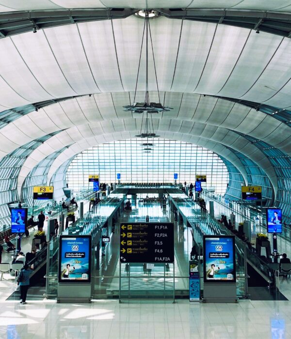 Modern international airport terminal representing UAE travel and visa updates