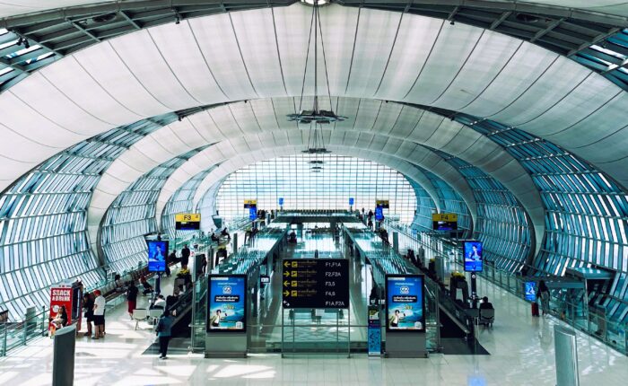 Modern international airport terminal representing UAE travel and visa updates