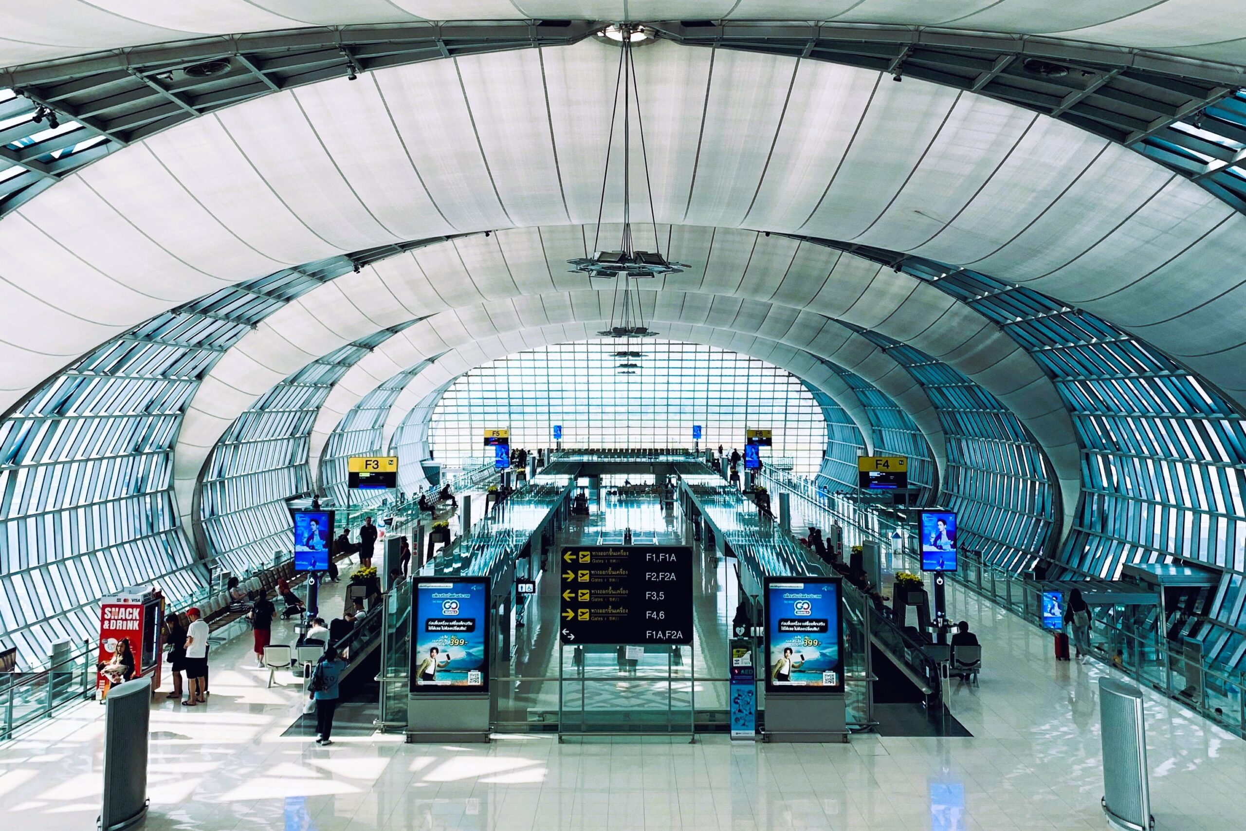 Modern international airport terminal representing UAE travel and visa updates