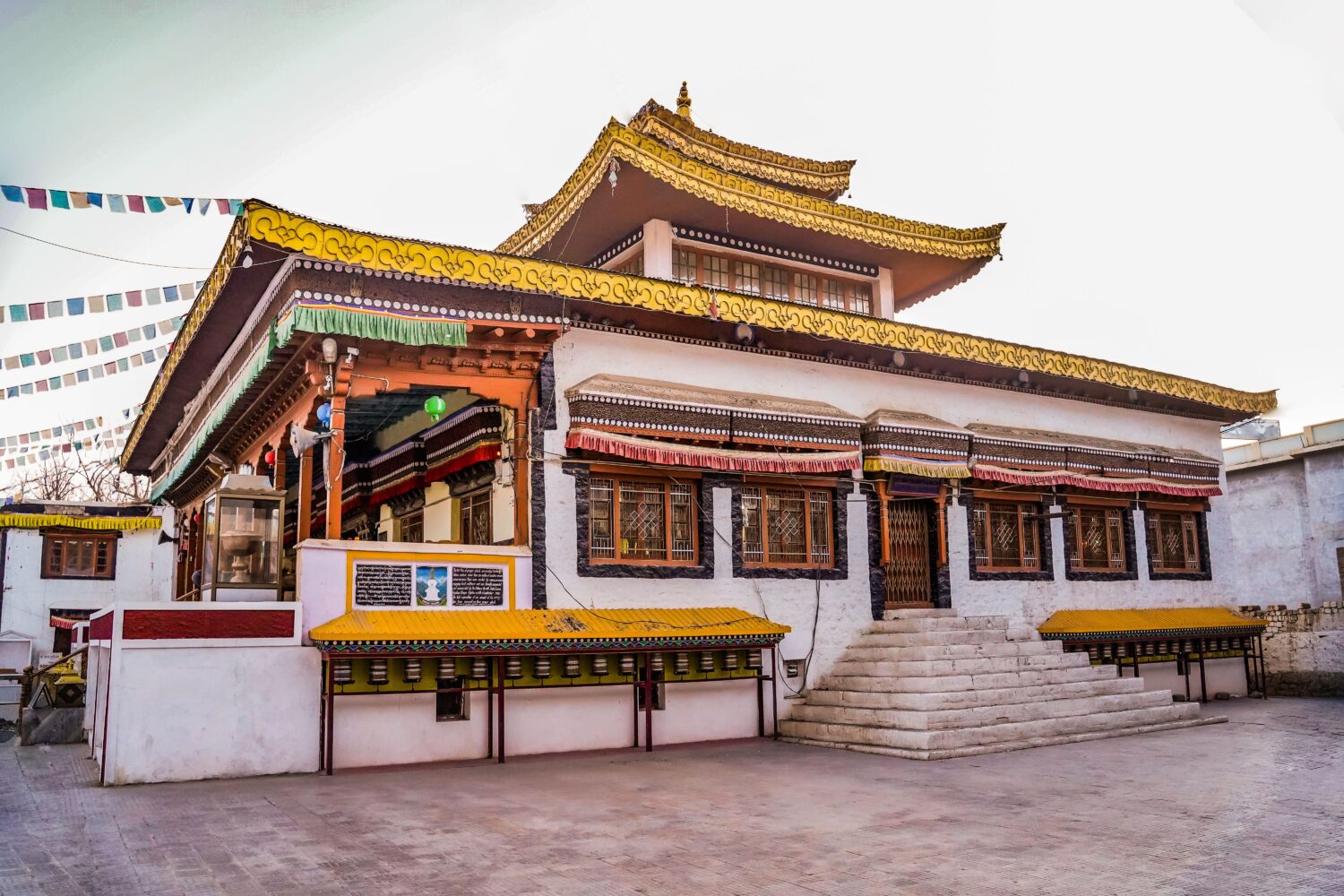 Traditional Buddhist monastery featured in the Apricot Blossom Ladakh Tour