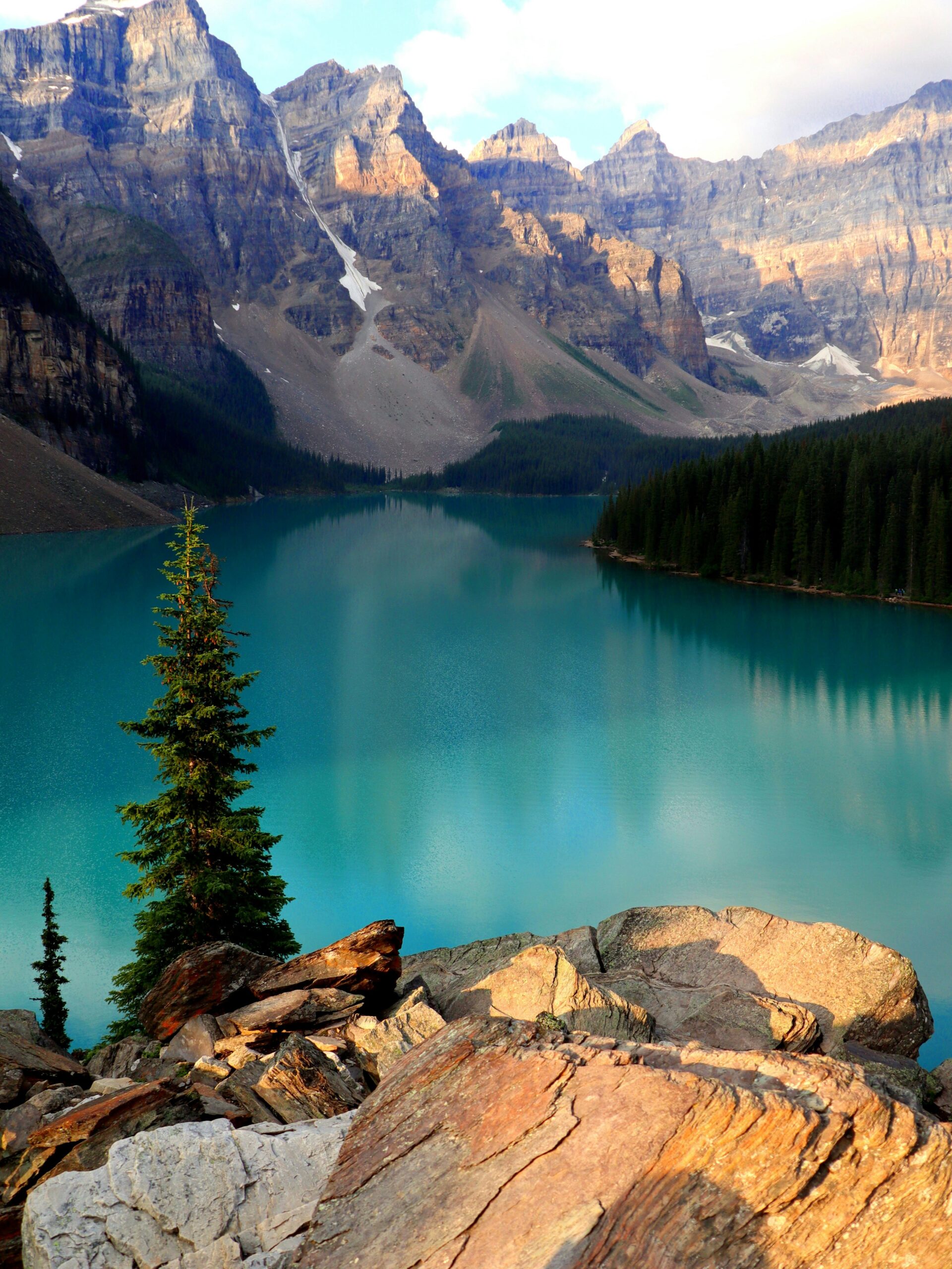 Moraine Lake in the Canadian Rockies, a popular attraction in Canada