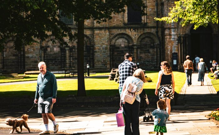 Families exploring child-friendly attractions and historic destinations across the UK