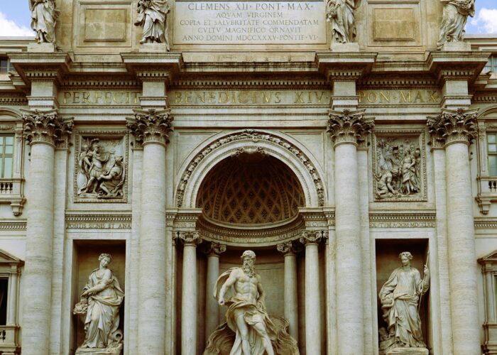 Trevi Fountain in Rome Italy tourist attraction for visitors traveling to Italy