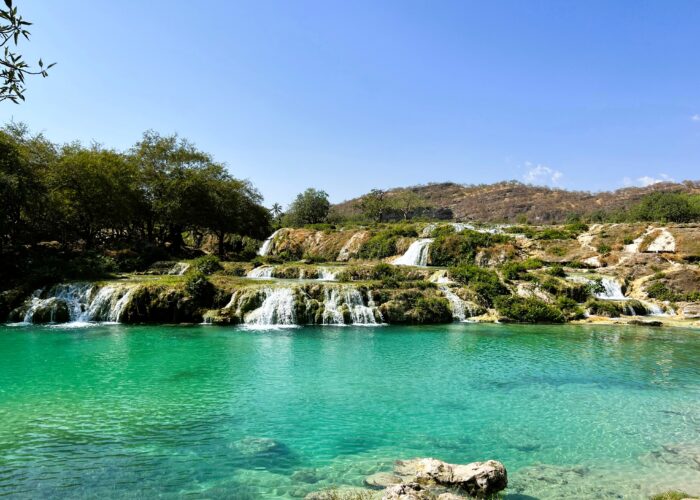 Wadi Bani Khalid Oman tourist visa destination with natural pools and mountain scenery