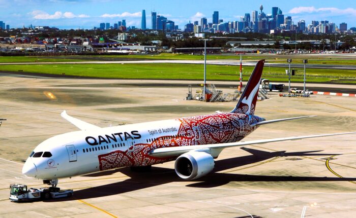 Australia digital arrival card travel guide with Sydney Harbour
