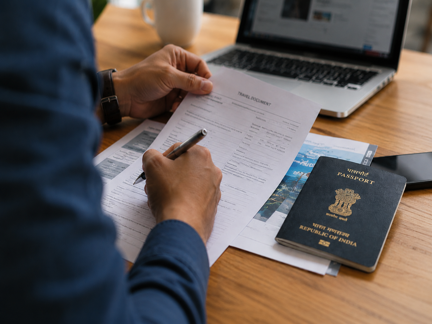 sufficient funds for tourist visa shown with passport bank statement and travel documents
