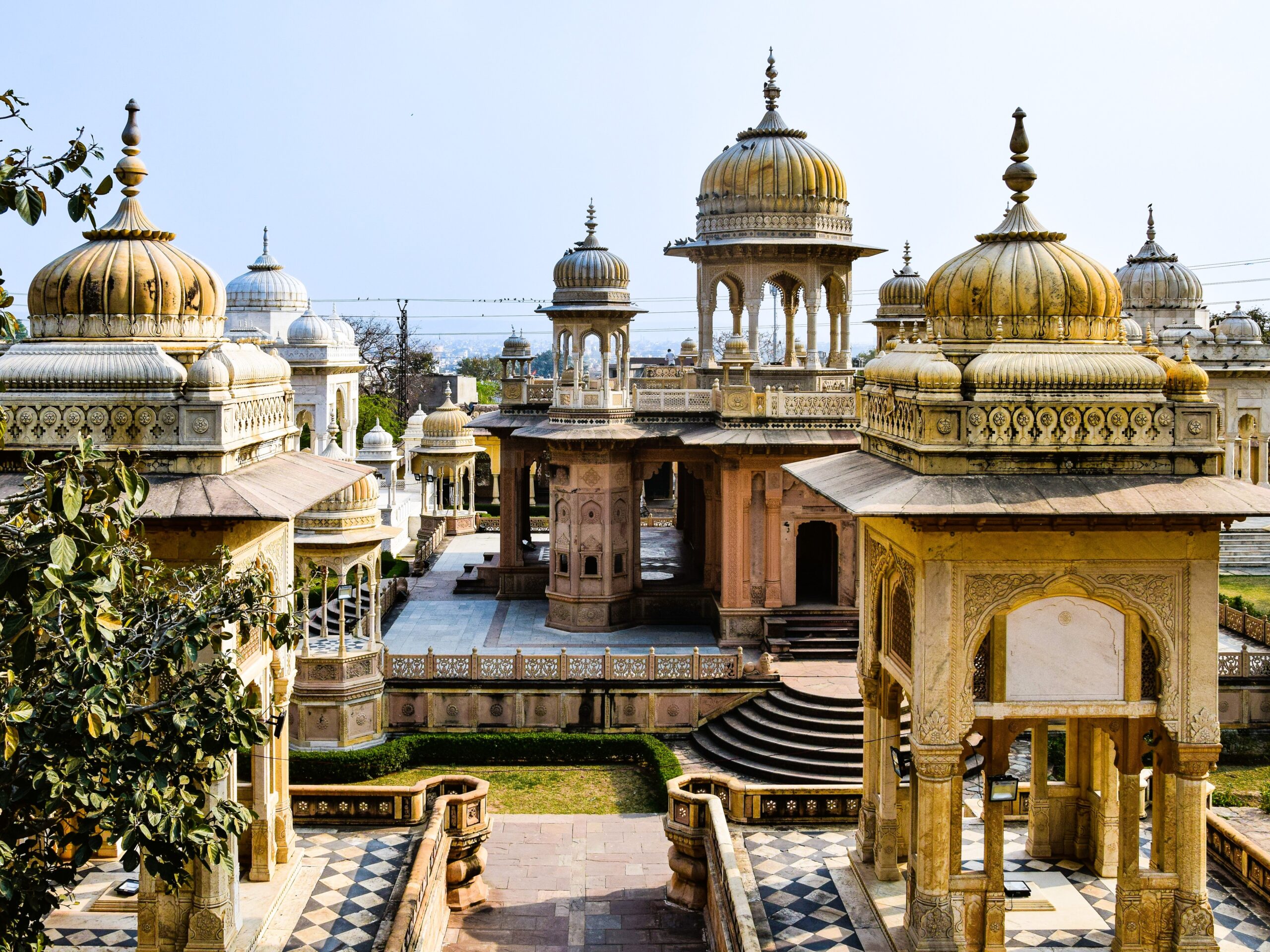 Royal Gaitor marble cenotaphs in Jaipur, Rajasthan