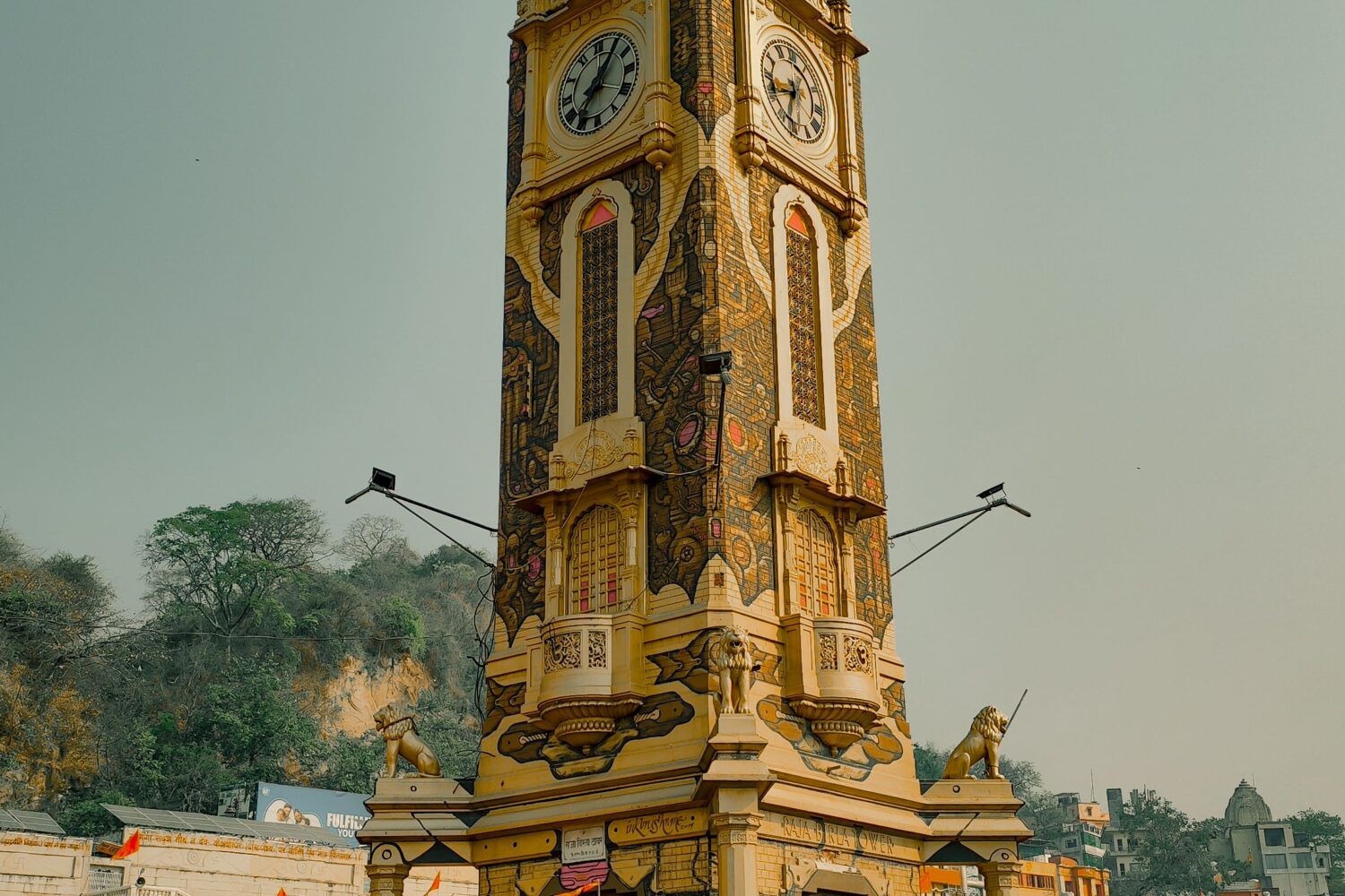 Har Ki Pauri Clock Tower featured in spiritual india tour