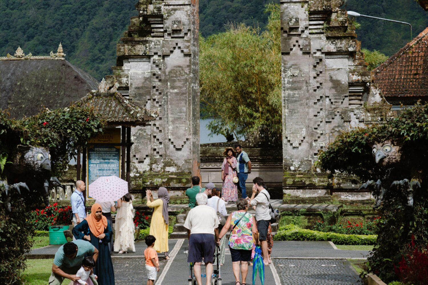 Handara Gate tourists in Bali